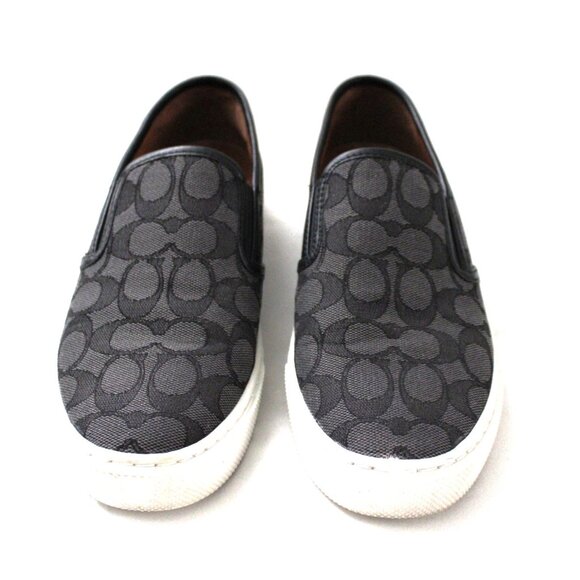 Coach Pre-Owned Slip-On Signature C Jacquard Women's Sneaker - Picture 1 of 6